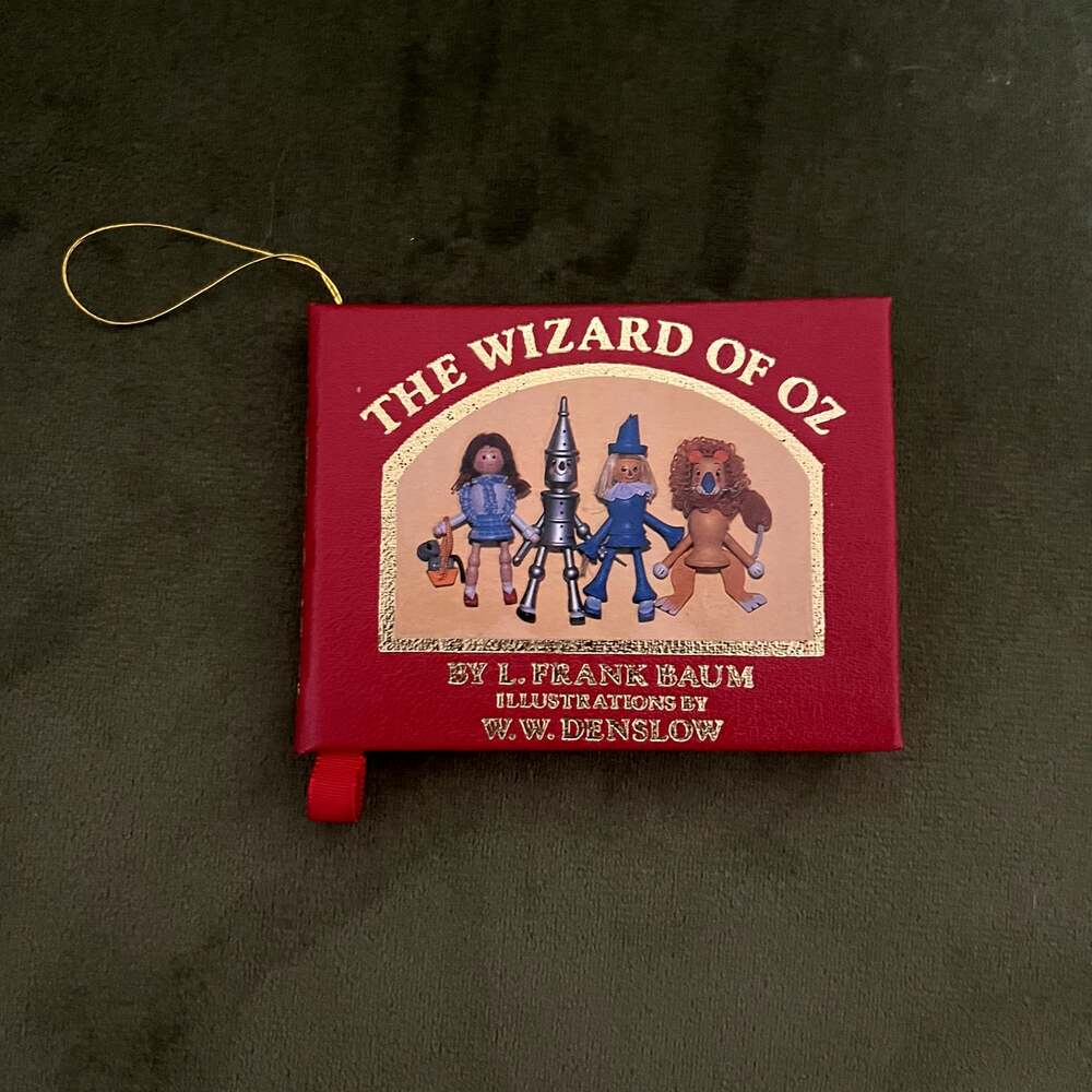 1984 Kurt S. Adler Wizard of Oz Miniature Book Ornament